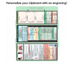 WhiteCoat Clipboard® Trifold - Mint Respiratory Therapy Edition
